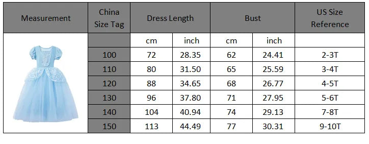 Light Up Cinderella Princess Girls Cosplay Dress Costume