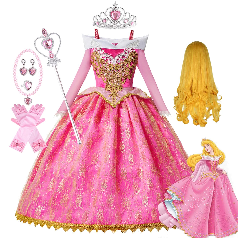 Princess Halloween Cosplay Dress Off Shoulder Party Princess Clothing