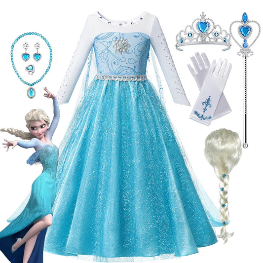 Costume Girls Princess Dress   For 2-10 Years